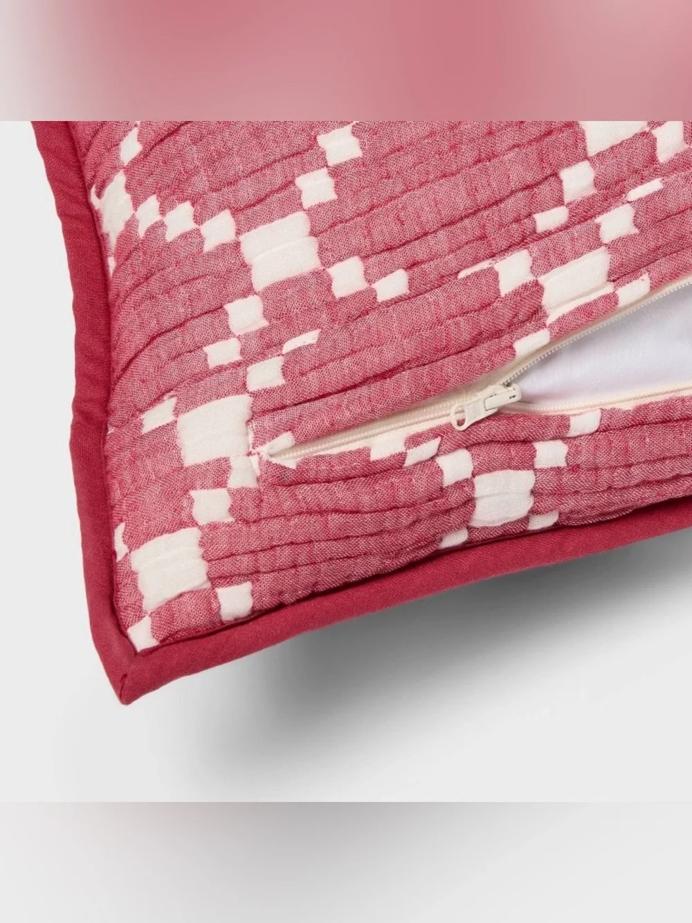 Christmas Decorative Red Geometric Dual Double Sides Long Pillow Cover Bedding